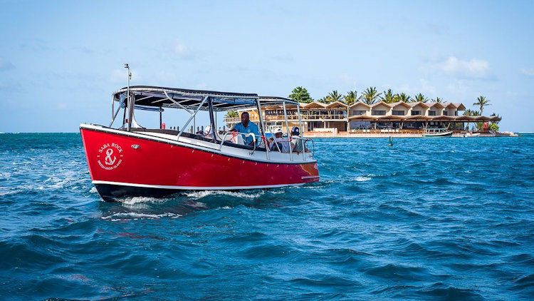 Saba Rock boat