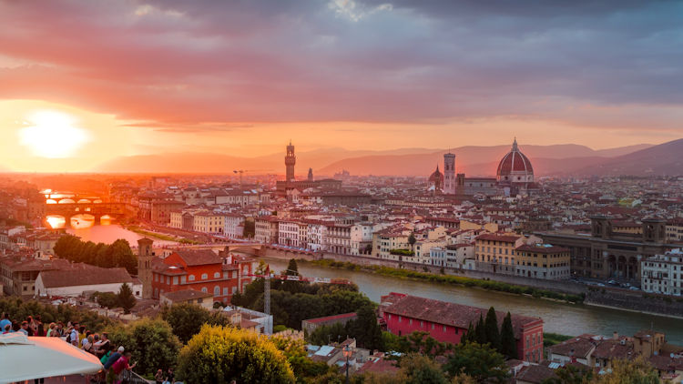 Florence Italy sunset