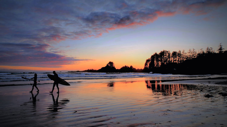 Tofino surfing