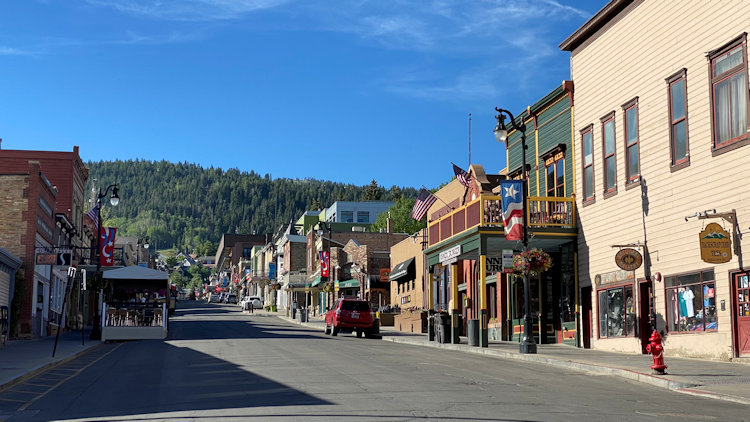 Park City Main Street summer morning