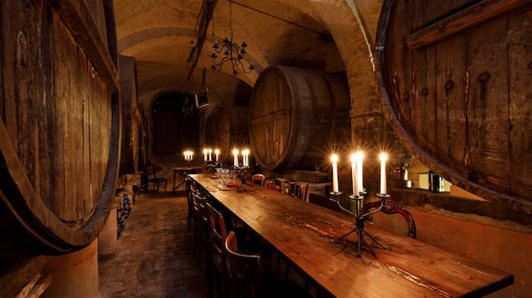 Masciarelli Barrell Room at Castello di Semivicoli