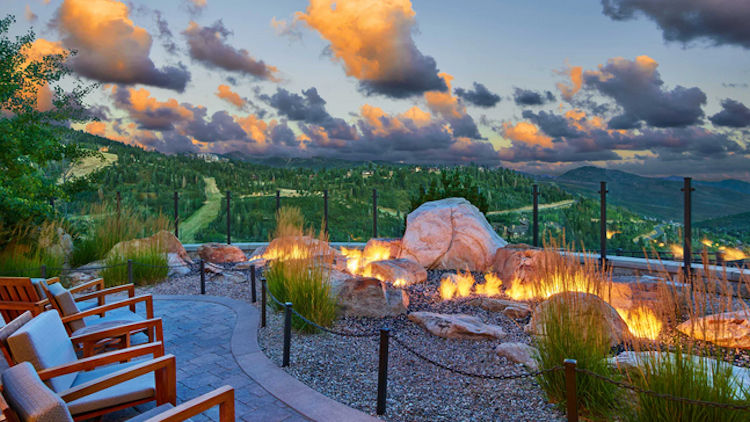 St Regis Deer Valley fire pit