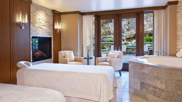 St Regis Deer Valley spa treatment room summer