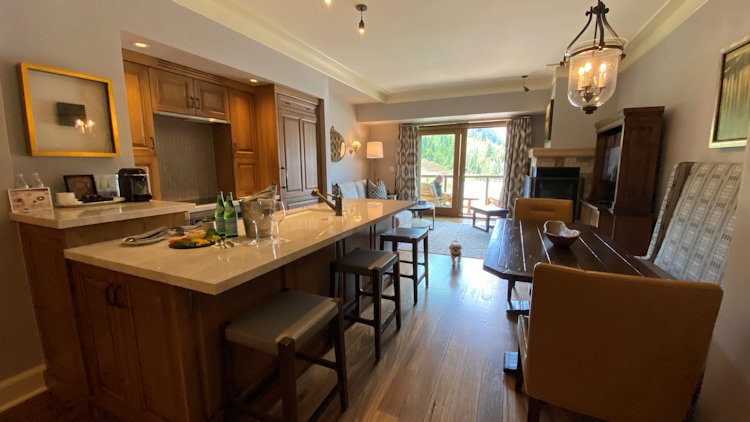 St Regis Deer Valley Luxury Suite livingroom