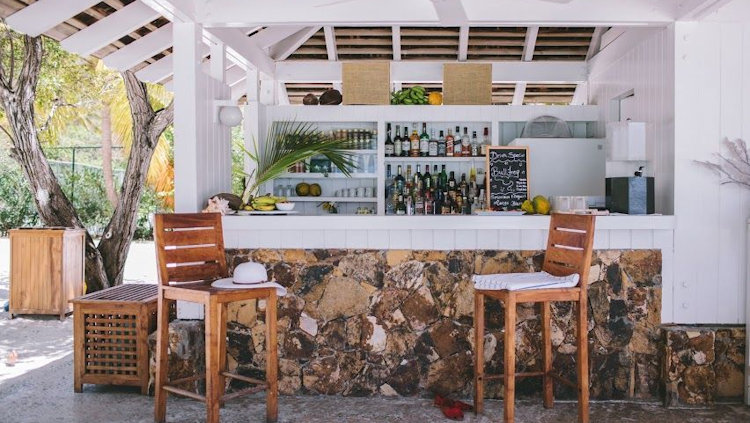 Guana island bar