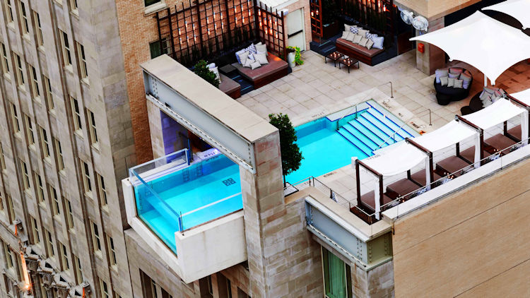 The Joule rooftop pool