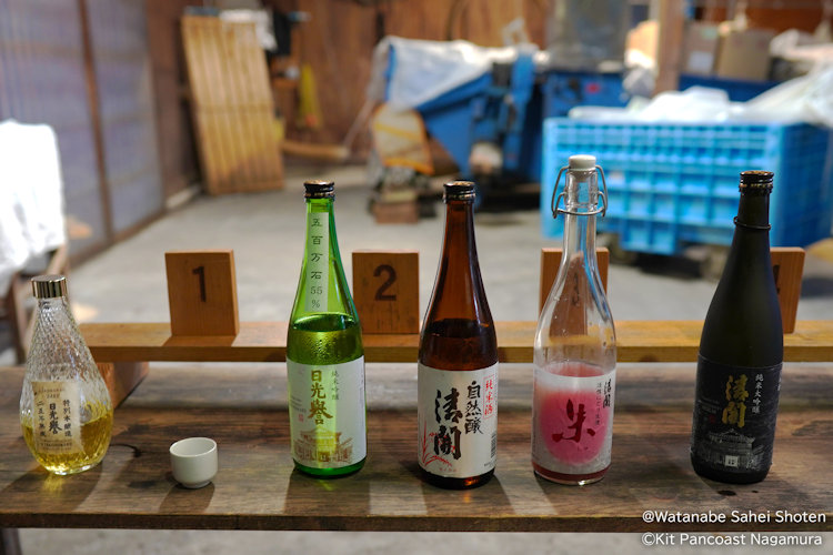 Watanabe Sahei Shoten saki in bottles