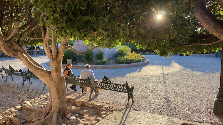 San Miguel de Allende park bench