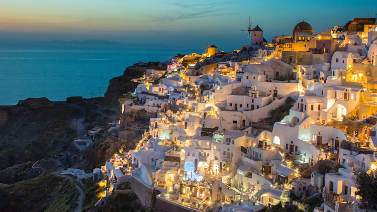 Santorini evening