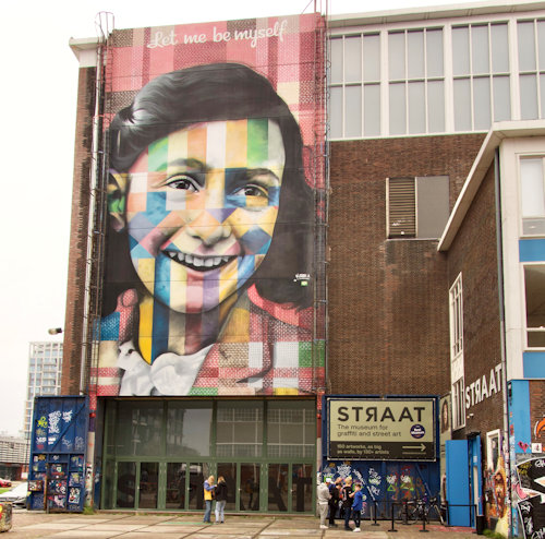 STRAAT Anne Frank mural