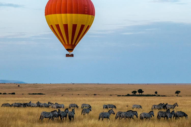 Balloon safari Africa