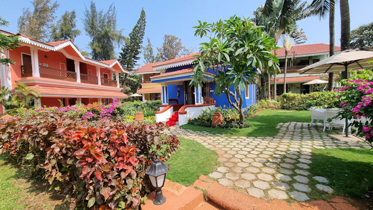 sunny courtyard