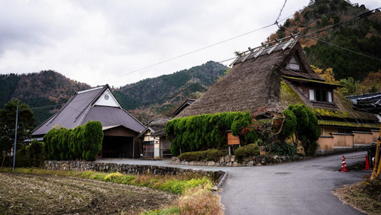 Thatched Grass Roof House in Kyoto