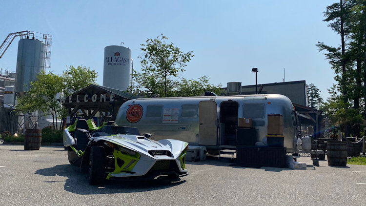 Polaris Slingshot at Allagash Brewery