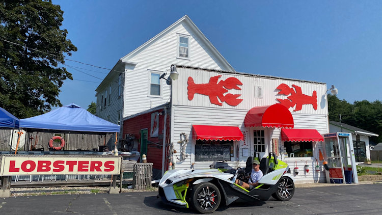 Polaris Slingshot at Lobster Shack