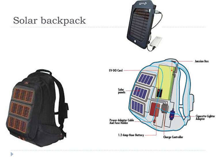 solar backpack