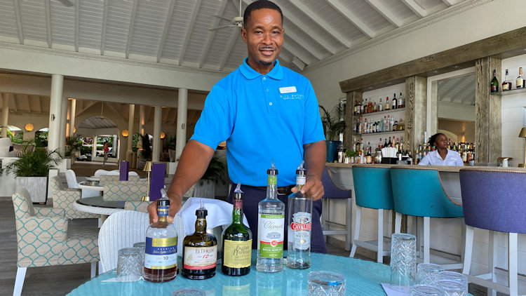 Blue Waters Resort rum tasting