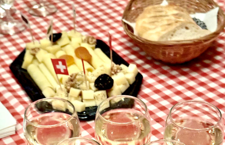 Switzerland cheese plate