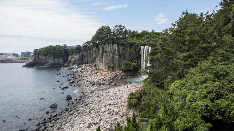 Jejudo, South Korea waterfall