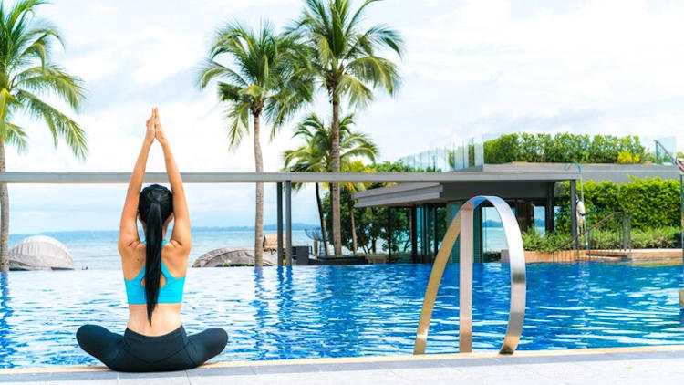 Southeast Asia resort yoga