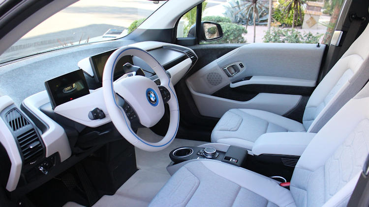 BMW white interior