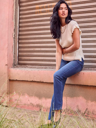 stylish denim jeans