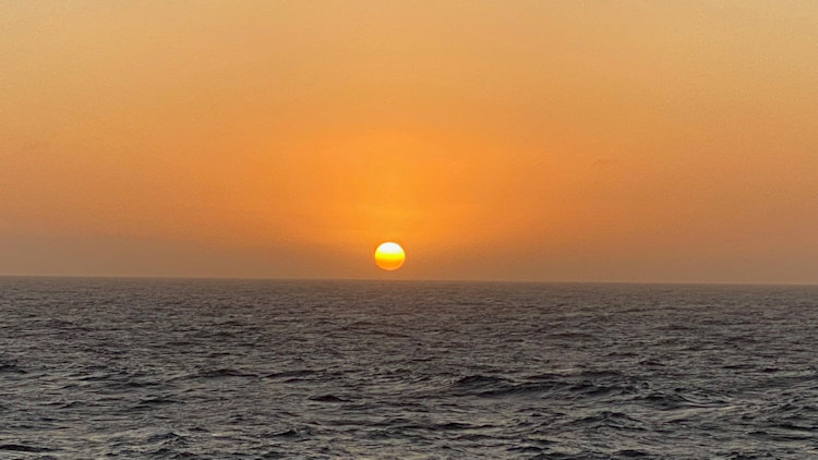 Viking Saturn sunset in Iceland