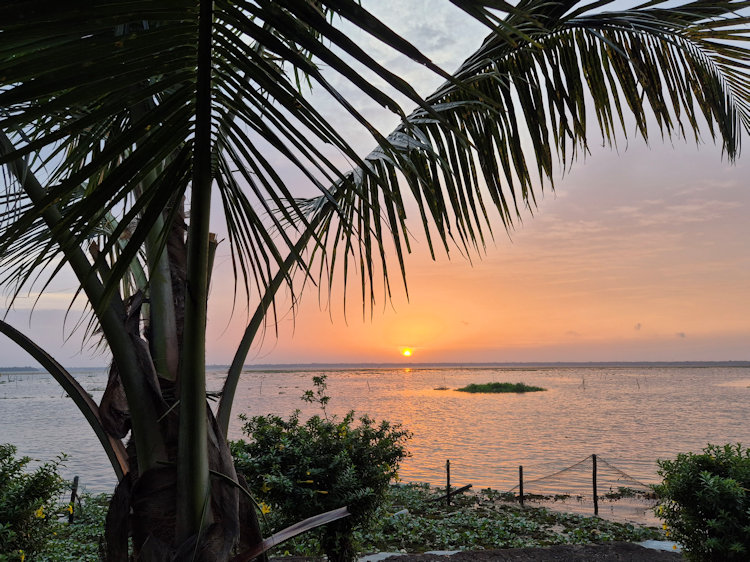 sunset in southern india