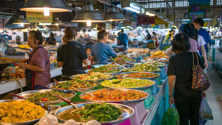 Thailand food market