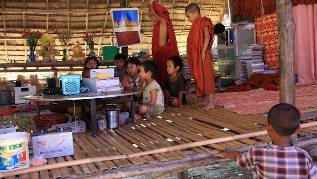 Myanmar abandoned children cared for by Buddhist monk