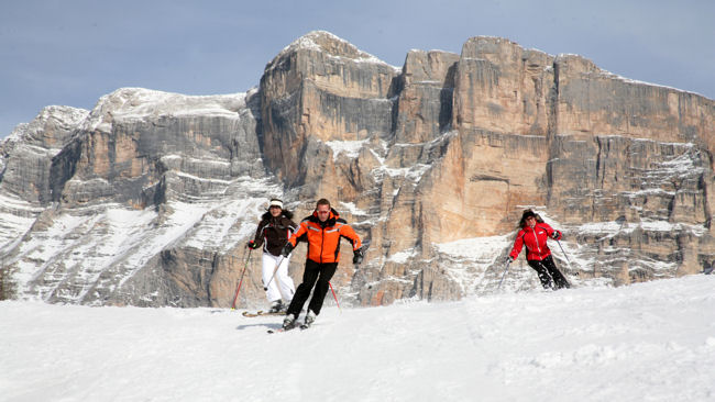 Rosa Alpina skiing in Italy's Dolomites