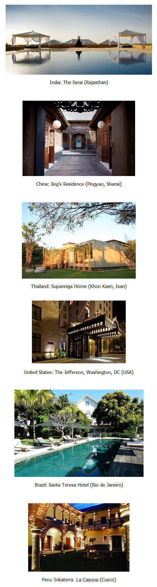 Relais & Chateaux new properties