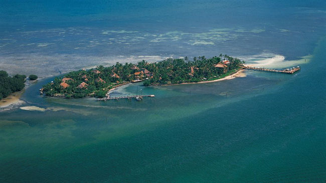Little Palm Island aerial view