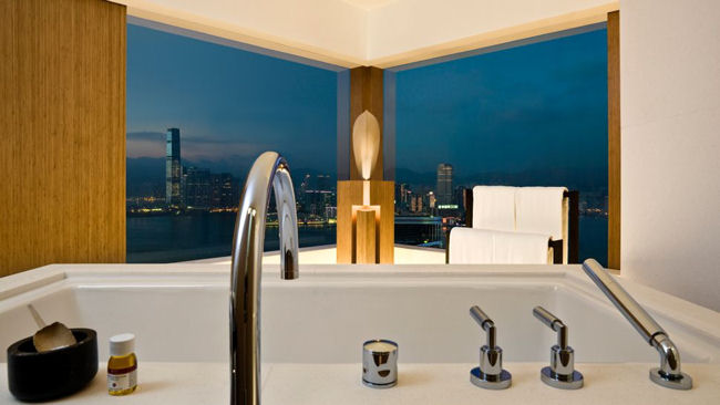 Upper House bathtub view