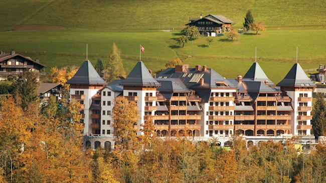 The Alpina Gstaad exterior summer