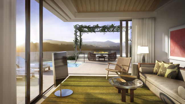 Hotel Bel Air Canyon view suite