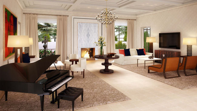 Hotel Bel Air Presidential Suite livingroom