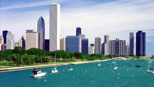 America's tallest green building AON Center