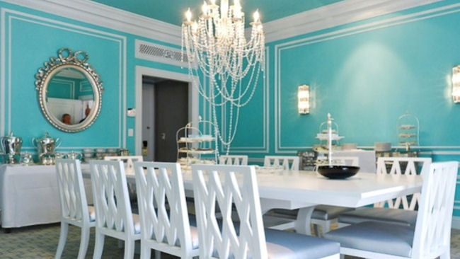 St Regis Tiffany Suite dining room